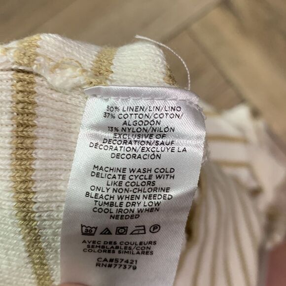 NWOT Ann Taylor Linen Blend Sweater Tee - Picture 5 of 5